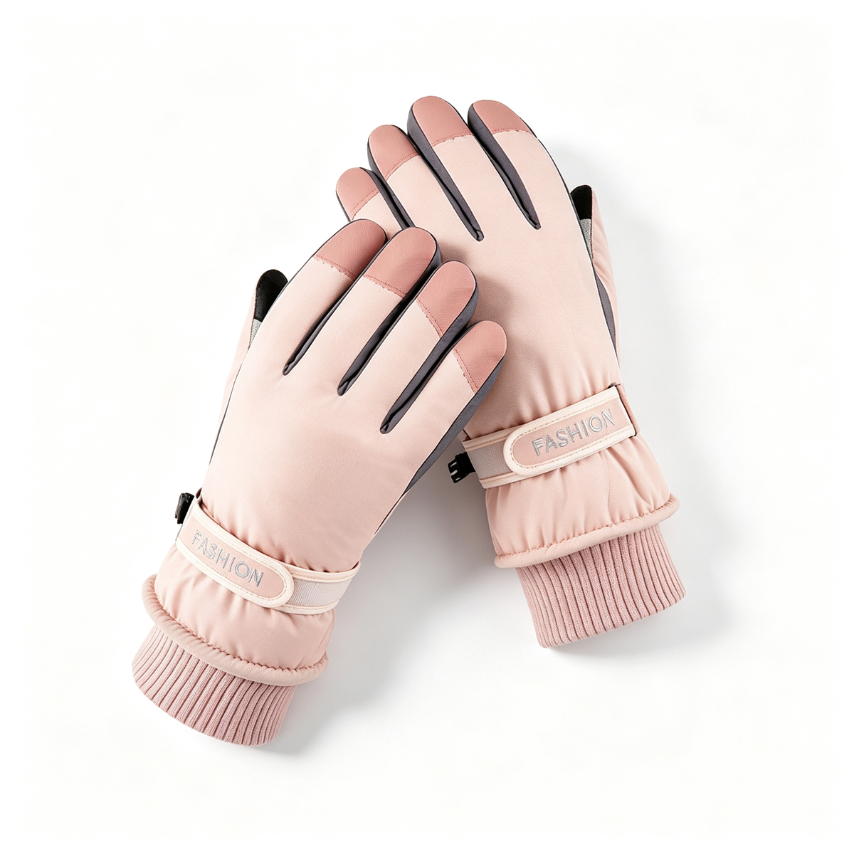 Women Winter Ski Gloves, Touchscreen Waterproof Windproof Thermal Gloves for Cycling Outdoor Snow Sports