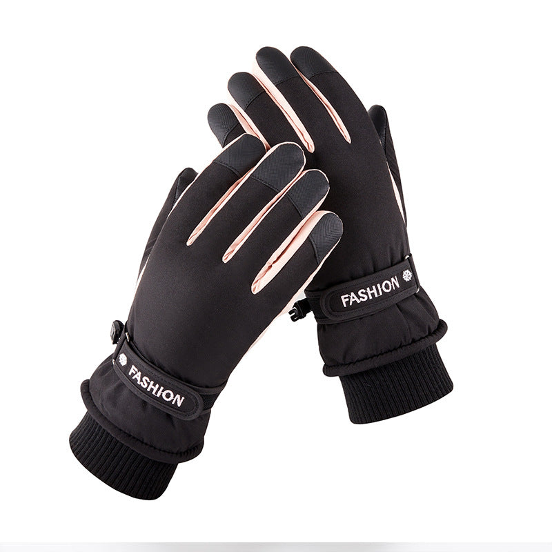 Women Winter Ski Gloves, Touchscreen Waterproof Windproof Thermal Gloves for Cycling Outdoor Snow Sports