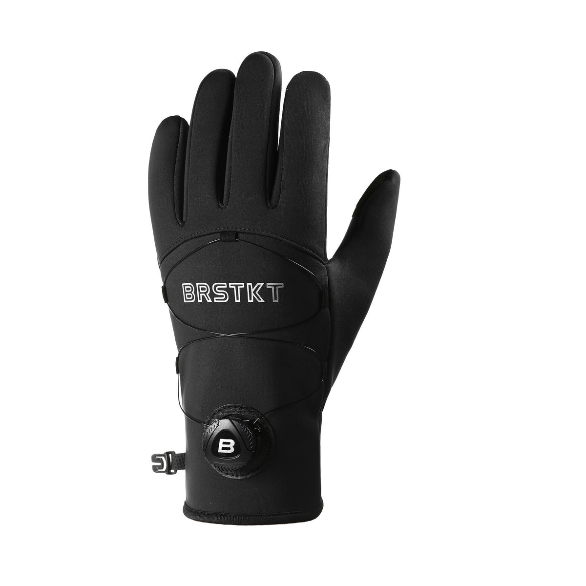 Winter Cycling Gloves for Men Women, Touchscreen Windproof Thermal Riding Gloves with Adjustable Dial Strap