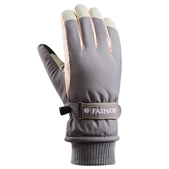 Women Winter Ski Gloves, Touchscreen Waterproof Windproof Thermal Gloves for Cycling Outdoor Snow Sports